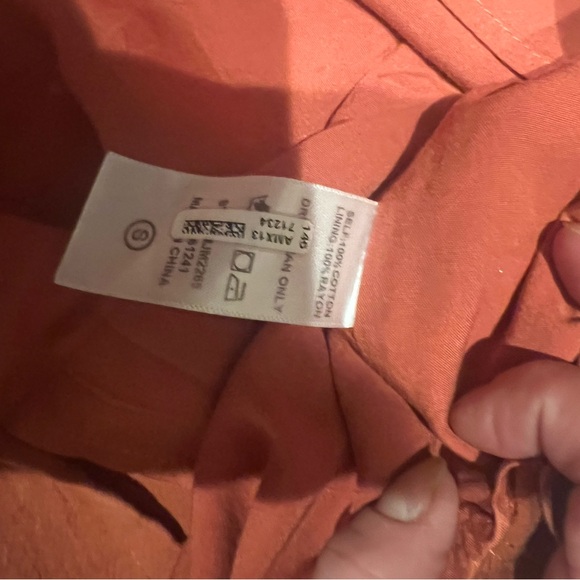 J Marie brand embroidered burnt orange and white blouse - Picture 9 of 9